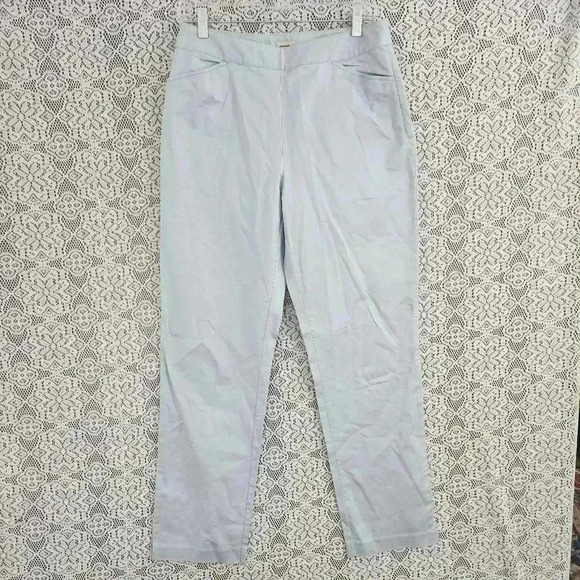 Eddie Bauer Mercer Fit Chino Light blue women's pants 8 - Picture 1 of 8